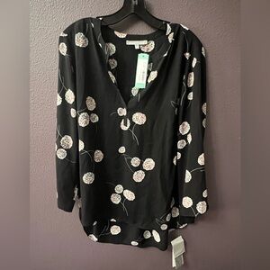 Daniel Rainn Koda Split Neck Blouse